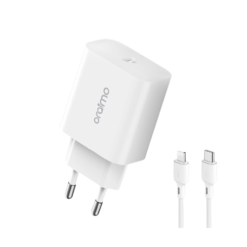 Oraimo Chargerkit EU 20W PD Charger with C to Lightning Cable (OCW-E106S+CL55)